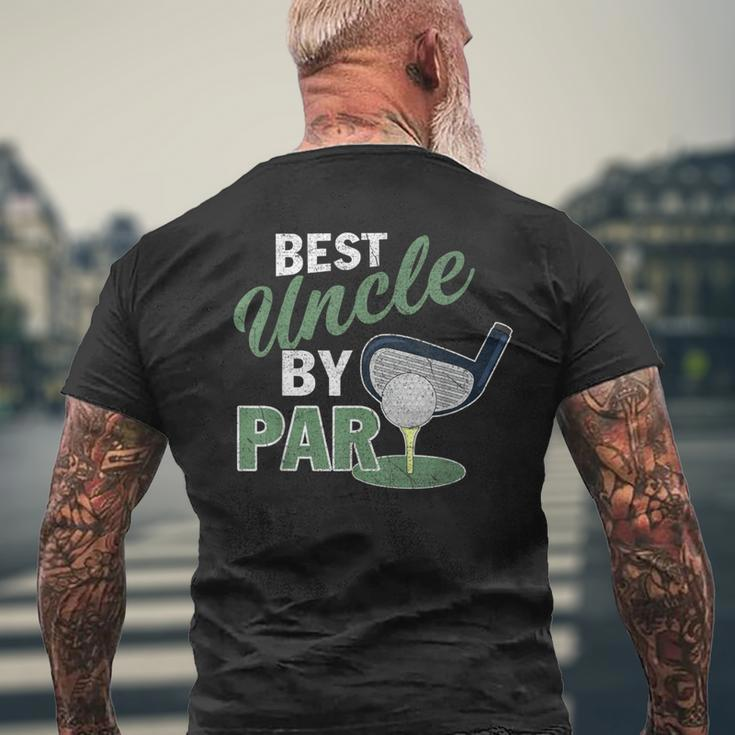 Best Uncle By Par Father's Day Golf Sports Men's T-shirt Back Print Gifts for Old Men