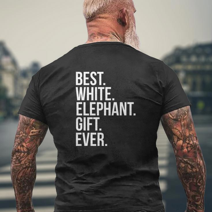 Best White Elephant Ever Christmas Mens Back Print T-shirt Gifts for Old Men
