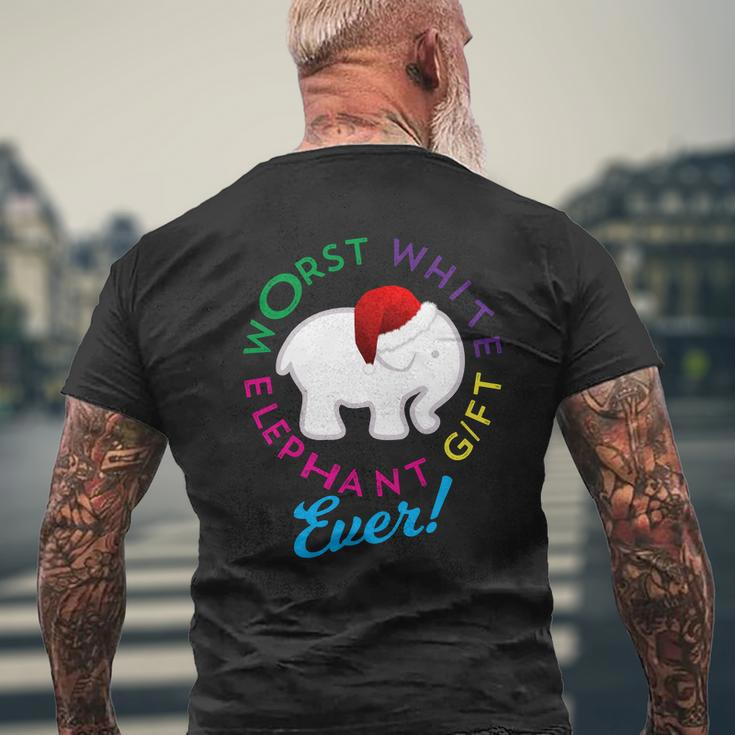 Best Worst White Elephant Under 25 20 Mens Back Print T-shirt Gifts for Old Men