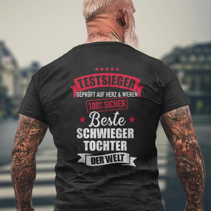 Beste Schwiegertochter Der Welt Beste Schwieger T-Shirt mit Rückendruck Geschenke für alte Männer