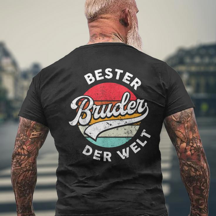 Bester Bruder Der Weltintage Bro Retro Slogan T-Shirt mit Rückendruck Geschenke für alte Männer