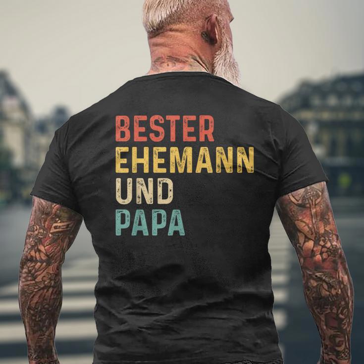 Bester Ehemann Und Papa Der Welt T-Shirt mit Rückendruck Geschenke für alte Männer