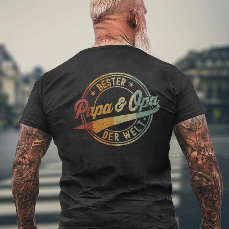 Bester Papa & Opa Der Welt T-Shirt mit Rückendruck Geschenke für alte Männer