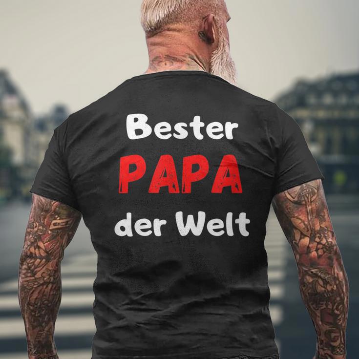 Bester Papa Der Welt Geburtstag Geschenk Familie T-Shirt mit Rückendruck Geschenke für alte Männer