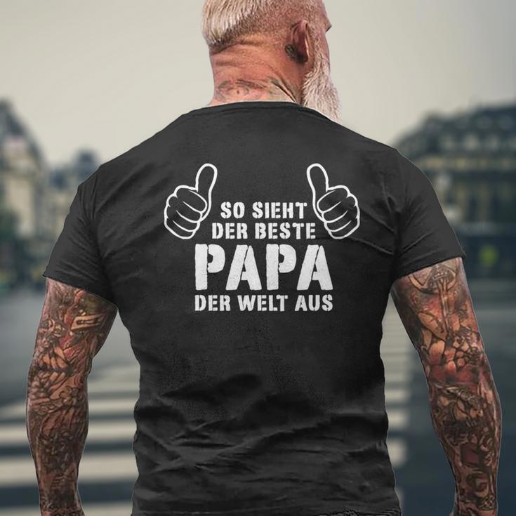 Bester Papa Der Welt Father's Day Ideas Dad T-Shirt mit Rückendruck Geschenke für alte Männer