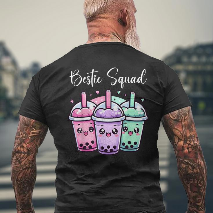 Bestie Squad Twin Day For Girls Bff Boba Tea Best Friend Men's T-shirt Back Print Gifts for Old Men