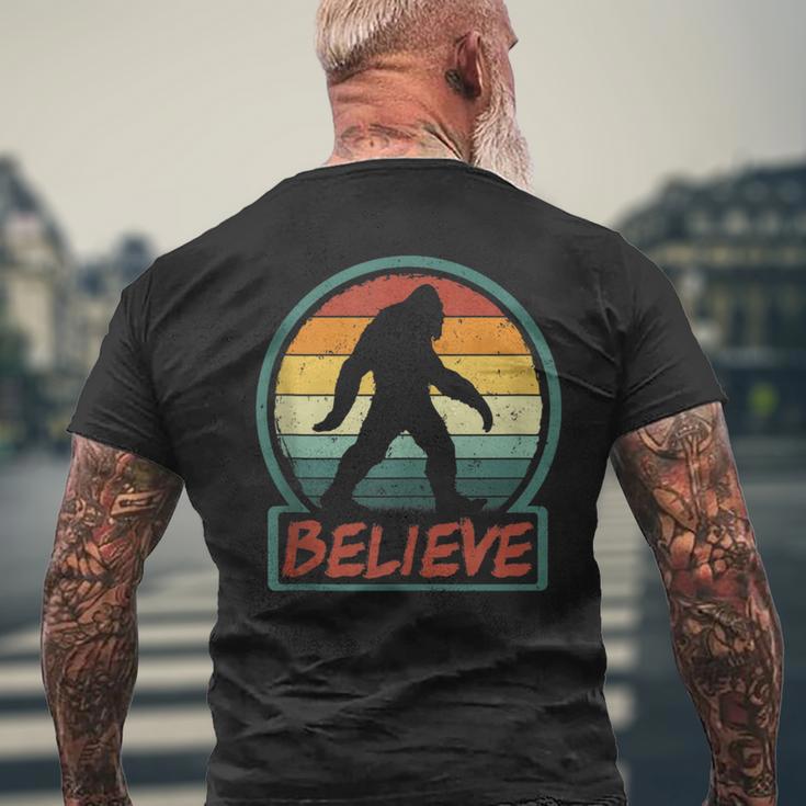 Bigfoot Believe Retro Sasquatch Cryptid Sunset Silhouette Men's T-shirt ...