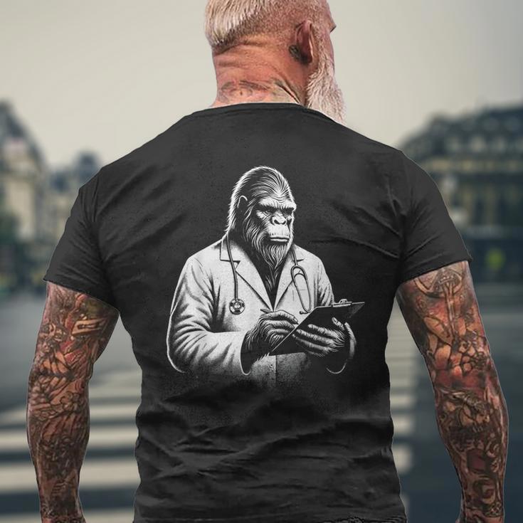 Bigfoot Doctor Sasquatch Vintage Dr Bigfoot Medical Men's T-shirt Back Print Gifts for Old Men