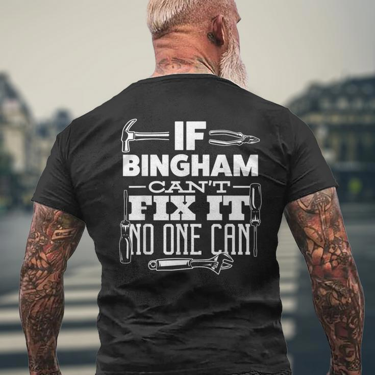 If Bingham Can't Fix It No One Can Handyman Fix It All Men's T-shirt Back Print Gifts for Old Men