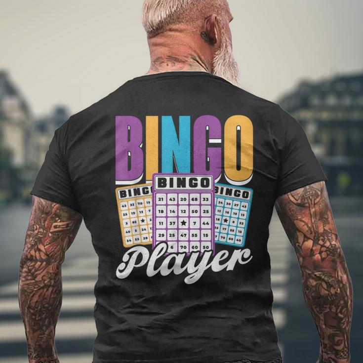 Bingo Spieler Humor Liebhaber Spiel Bingo T-Shirt mit Rückendruck Geschenke für alte Männer