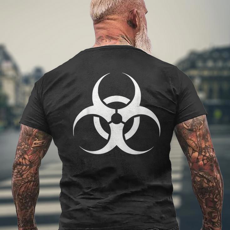 Biohazard-Symbol Herren Kurzärmliges Herren-T-Kurzärmliges Herren-T-Shirt, Schwarz, Grafik-Design Geschenke für alte Männer