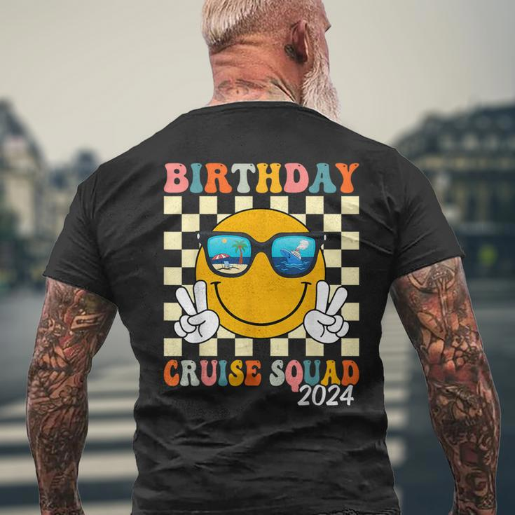 Birthday Cruise Squad 2024 Birthday Cruise Family Matching Men's T-shirt Back Print Gifts for Old Men