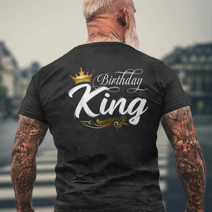 Birthday King Birthday Boys Birthday Fathers Day Men Men's T-shirt Back Print Gifts for Old Men
