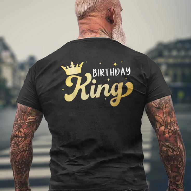 Birthday King For Boys And Matching Birthday Men's T-shirt Back Print Gifts for Old Men