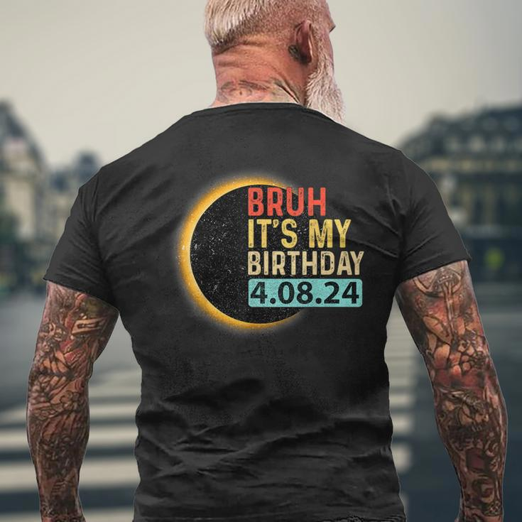Birthday Total Solar Eclipse Party April 8 2024 Totality Men's T-shirt Back Print Gifts for Old Men
