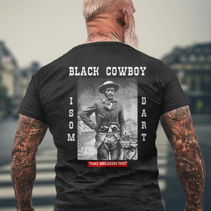 Black Cowboy Isom Dart African American Black Cowboy History Men's T-shirt Back Print Gifts for Old Men