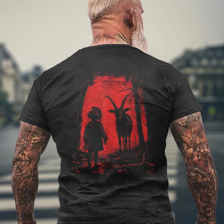 Black Demonic Goat Woods Forest Satanic Goth Alternative 666 Men's T ...
