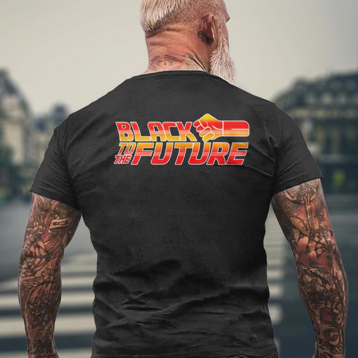 Black To The Future Protest For Hope Famous Film Parody Men's T-shirt Back Print Gifts for Old Men