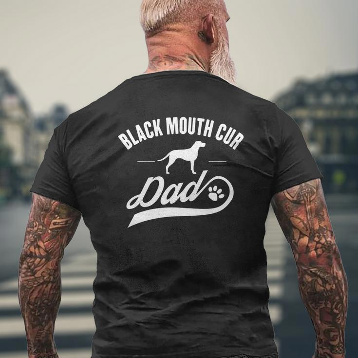 Black Mouth Cur Dad Dog Owner Lover Mens Back Print T-shirt Gifts for Old Men