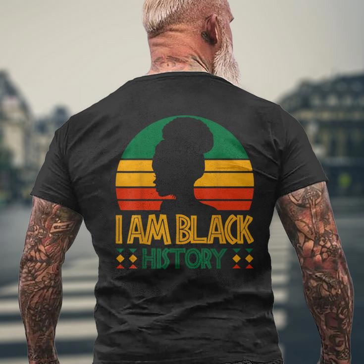 I Am Black History Month African American Junenth Womens Men's T-shirt Back Print Gifts for Old Men