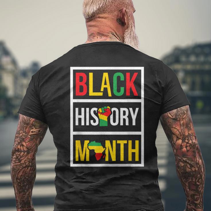 Black History Month African Civil Rights Empowerment Men's T-shirt Back Print Gifts for Old Men