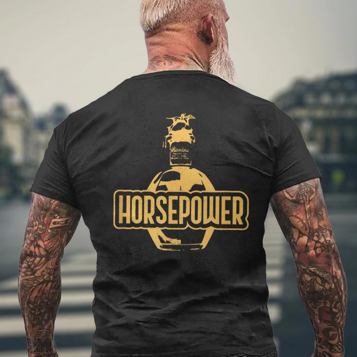 Blanton's Bourbon Horsepower Men's T-shirt Back Print Gifts for Old Men