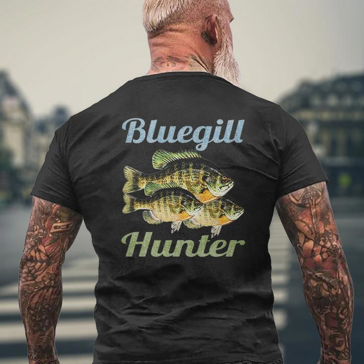 Bluegill Hunter Fishing Dad Fisherman Boy Freshwater Fish Mens Back Print T-shirt Gifts for Old Men