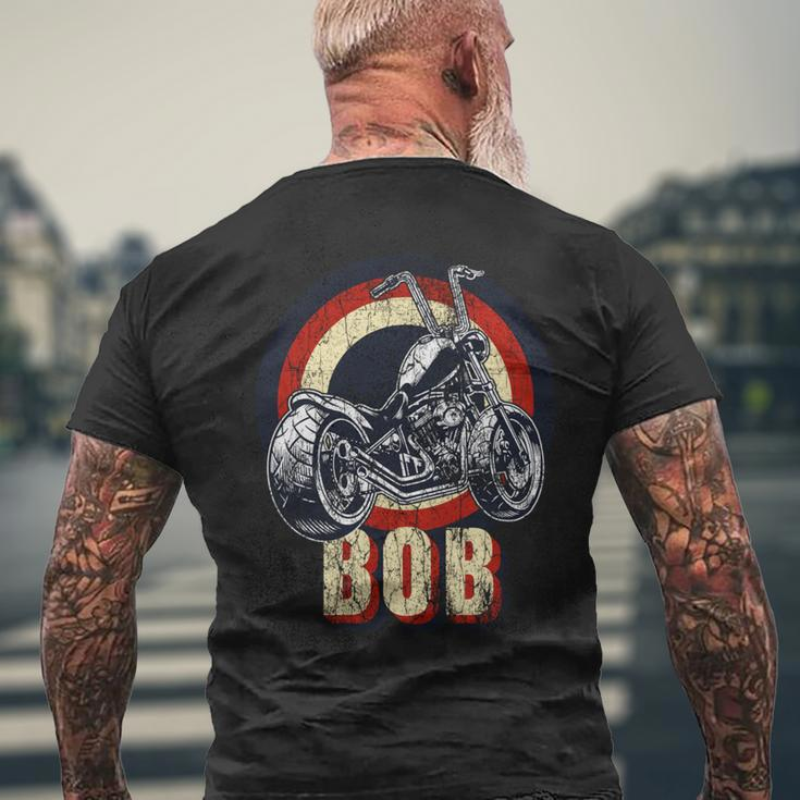 Bob The Bobber Customized Chop Motorcycle Bikers Vintage Men's T-shirt Back Print Gifts for Old Men