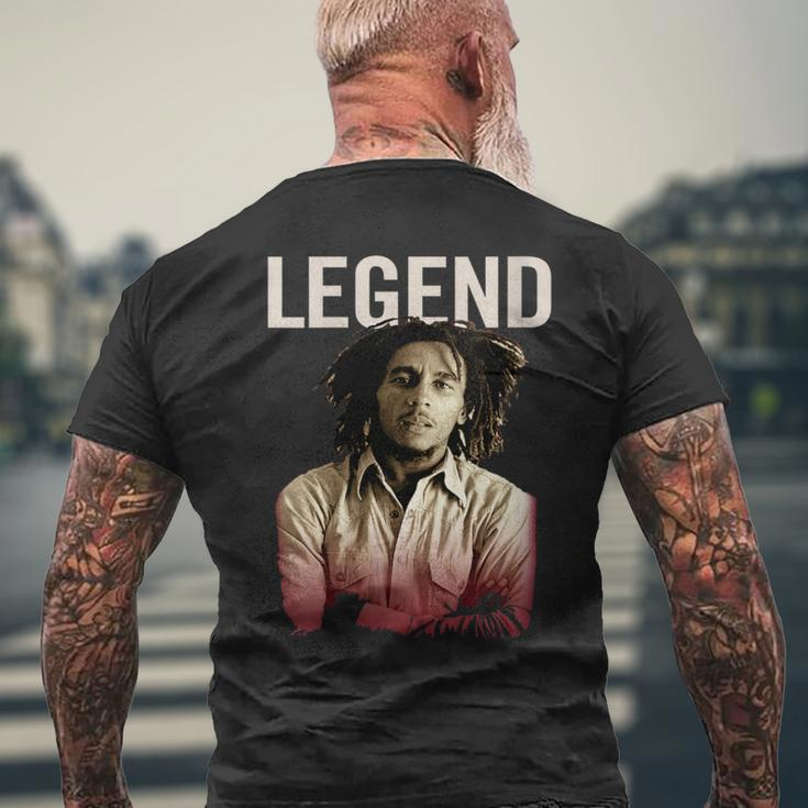 Bob Marley Legend Men's T-shirt Back Print Gifts for Old Men