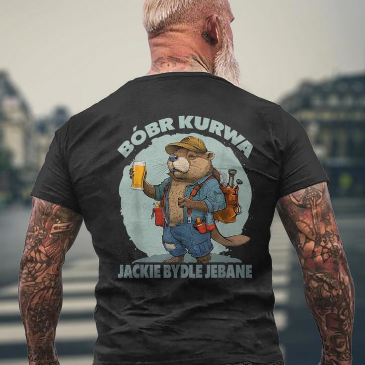 Bober Bobr Kurwa T-Shirt mit Rückendruck Geschenke für alte Männer