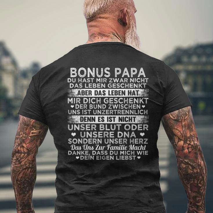 Bonus Papa Kurzärmliges Herren-T-Kurzärmliges Herren-T-Shirt Du Hast Mir Zwar Nicht Das Leben Geschenkt Geschenke für alte Männer