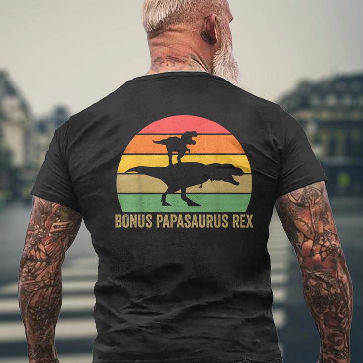 Bonus Papasaurus Rex Bonus Papa T-Shirt mit Rückendruck Geschenke für alte Männer