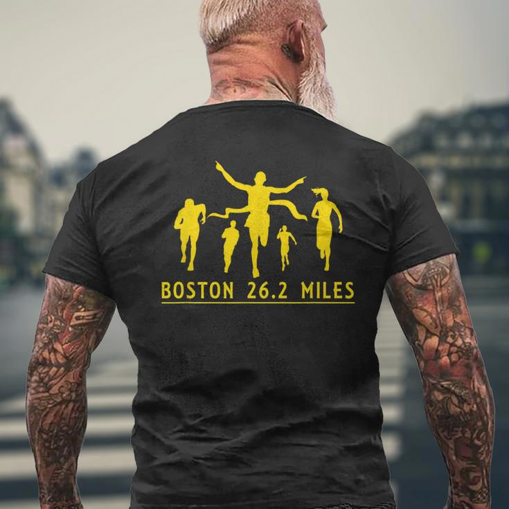 Boston 262 Miles Marathon 2020 Running Run Men's T-shirt Back Print Gifts for Old Men