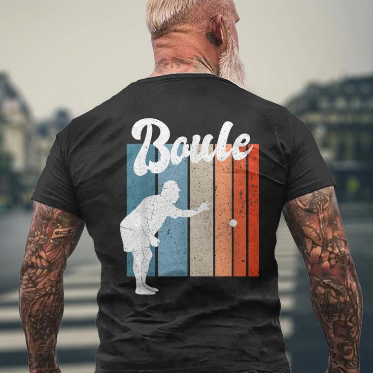Boule Petanque Game Sport French Retro Vintage T-Shirt mit Rückendruck Geschenke für alte Männer