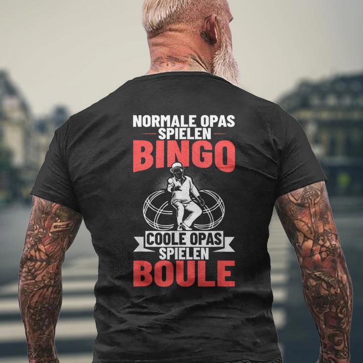 Boulplayer Grandpa Boccia Game Boule Play Petanque T-Shirt mit Rückendruck Geschenke für alte Männer