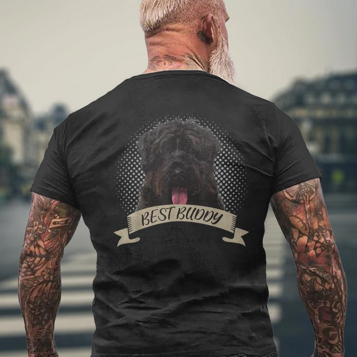 Bouvier Des Flandres Best Friend Dog Portrait Black T-Shirt mit Rückendruck Geschenke für alte Männer