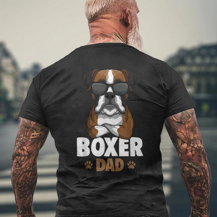 Boxer Papa Dog T-Shirt mit Rückendruck Geschenke für alte Männer