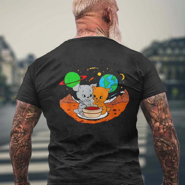 Boys Go To Jupiter To Eat More Soup With Her 2024 Men's T-shirt Back Print Gifts for Old Men