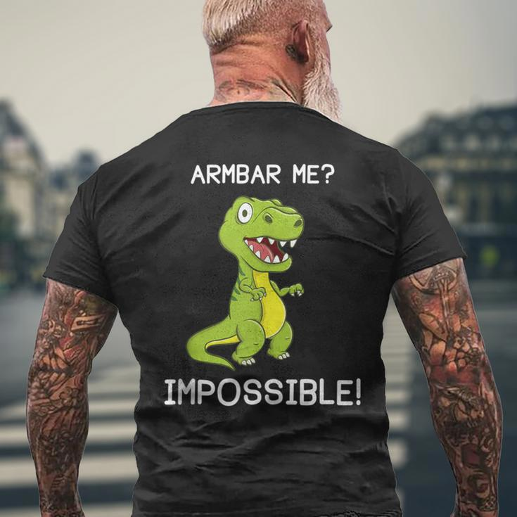 Brazilian Jiu-Jitsu Bjj Armbar T-Rex Dinosaur Men's T-shirt Back Print Gifts for Old Men