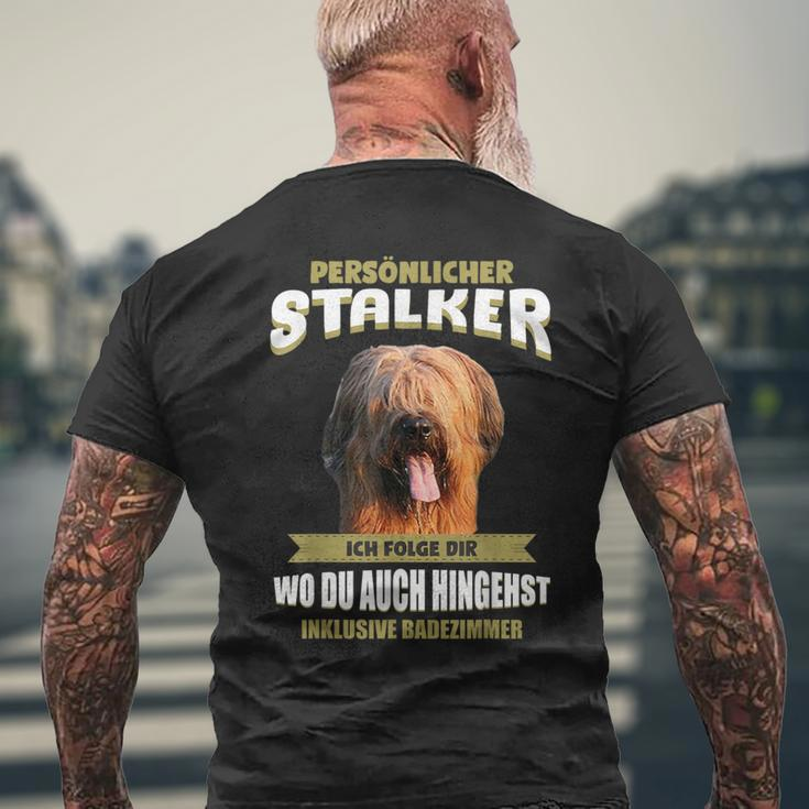 Briard Briard Dog T-Shirt mit Rückendruck Geschenke für alte Männer