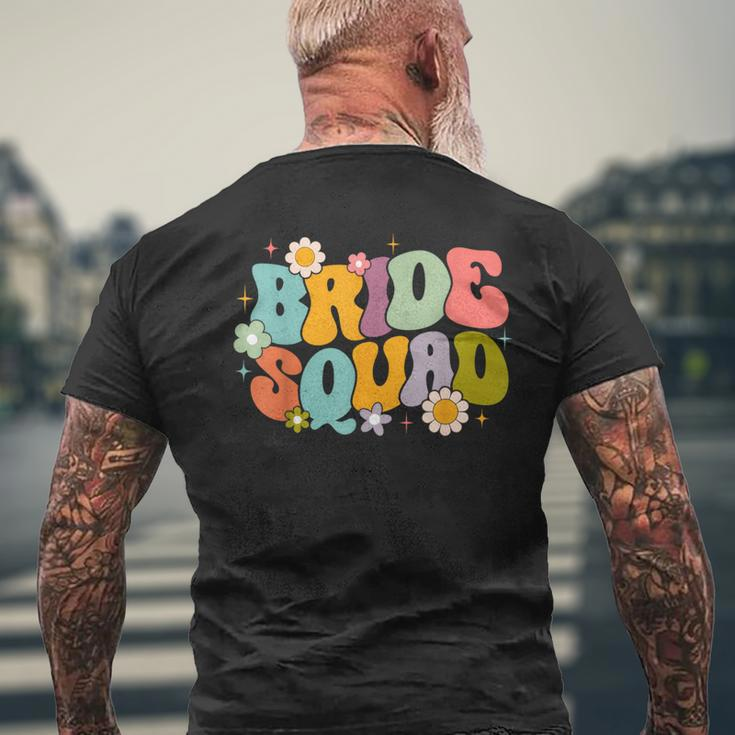 Bride Squad Bridesmaid Proposal Bridal Shower Wedding Party Men's T-shirt Back Print Gifts for Old Men