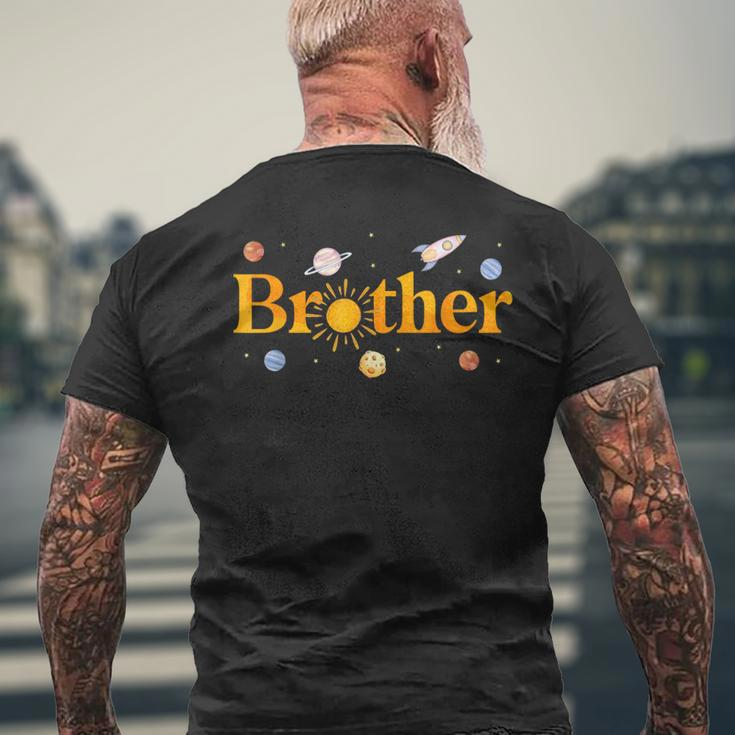 Brother Of The Birthday First Trip Around The Sun Bday Boy Men's T-shirt Back Print Gifts for Old Men