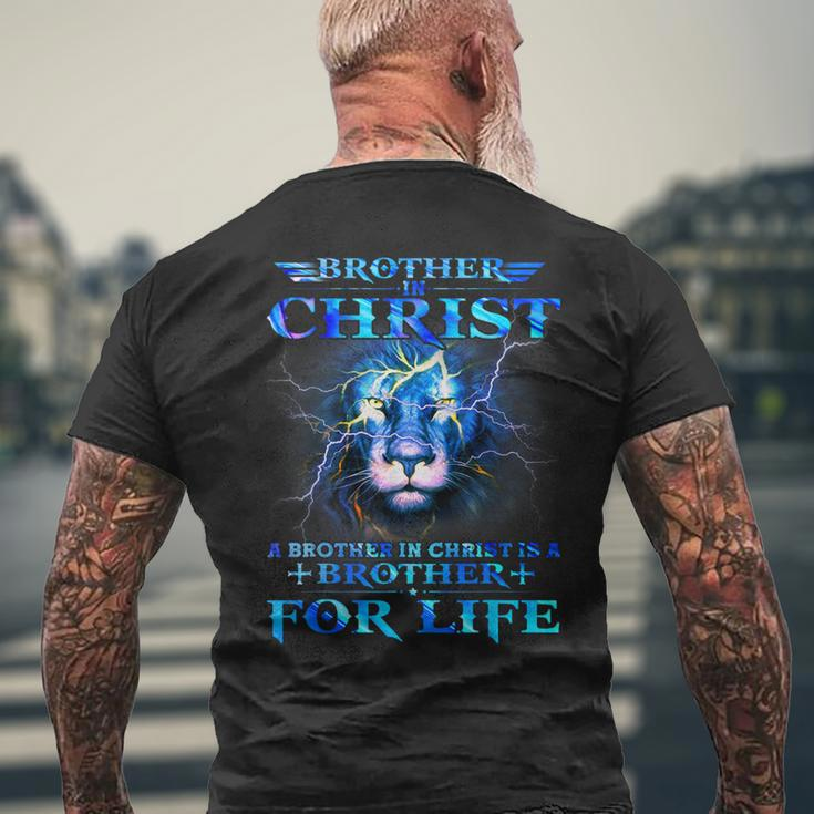 A Brother In Christ Is A Brother For Life Powerful Quote Men's T-shirt Back Print Gifts for Old Men