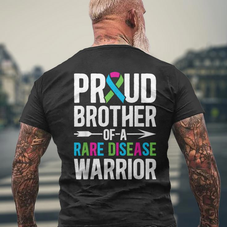 Brother Of A Rare Disease Warrior Rare Disease Awareness Men's T-shirt Back Print Gifts for Old Men