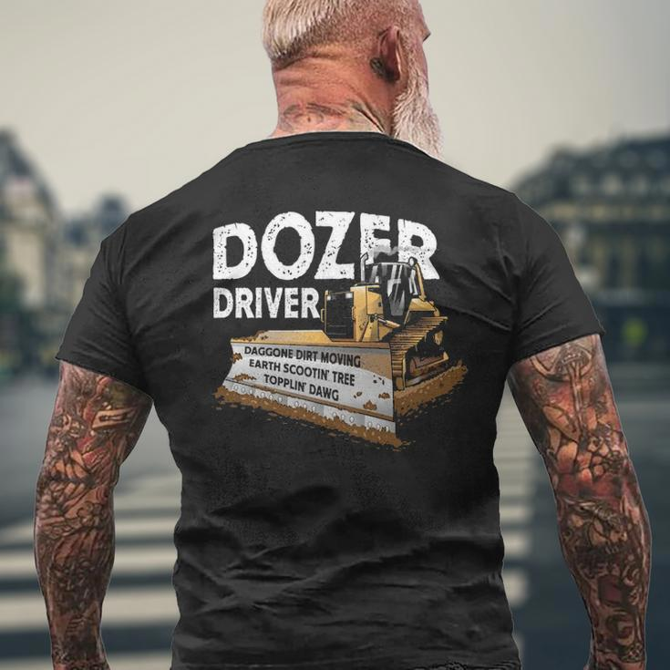 Bulldozer Driver Operator Heavy Equipmen Men's T-shirt Back Print Gifts for Old Men