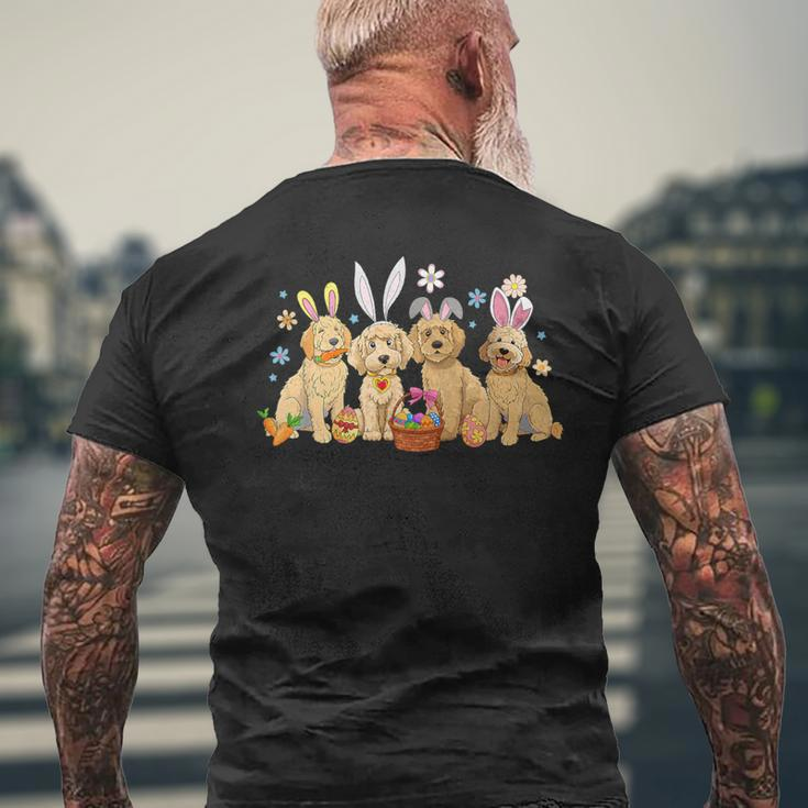 Bunny Happy Easter Dogs Men's T-shirt Back Print Gifts for Old Men