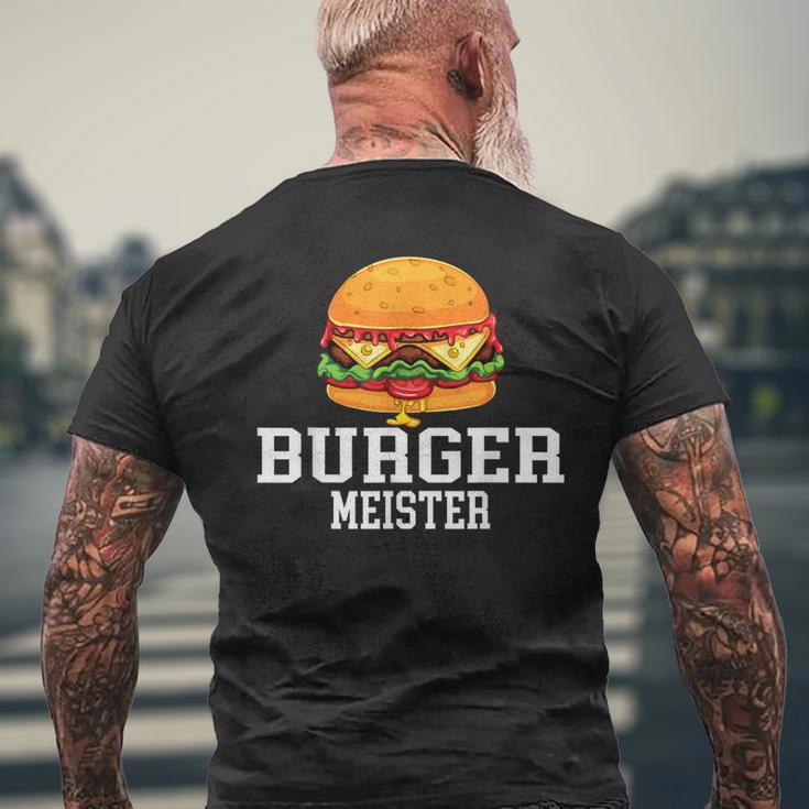 Burger Meister Bürgermeister Bbq Grill Chef T-Shirt mit Rückendruck Geschenke für alte Männer