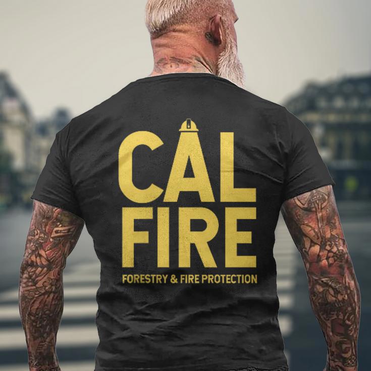 Cal-Fire Forestry Fire Protection Firefighter Men's T-shirt Back Print Gifts for Old Men