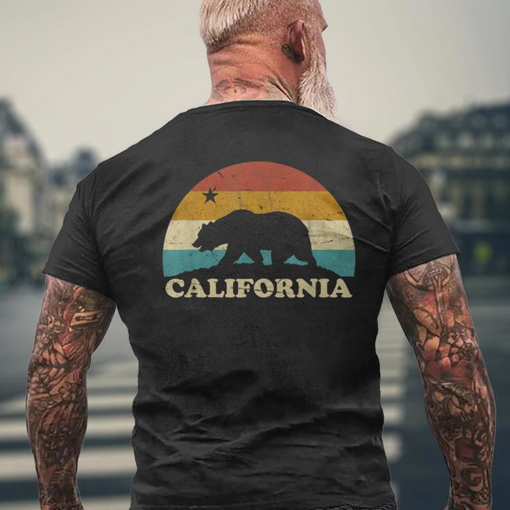 California Retro Vintage Bear Flag 70S T-Shirt mit Rückendruck Geschenke für alte Männer