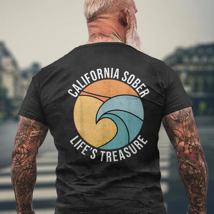 California Sober Life's Treasure Recovery Legal Implications Men's T-shirt Back Print Gifts for Old Men